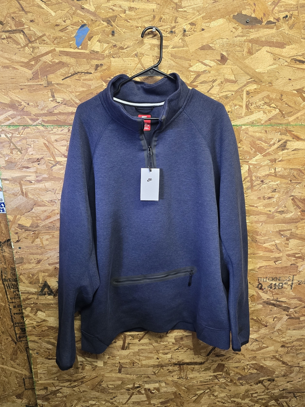 Nike Dark Navy Blue Zip-Up Hoodie Sweatshirt